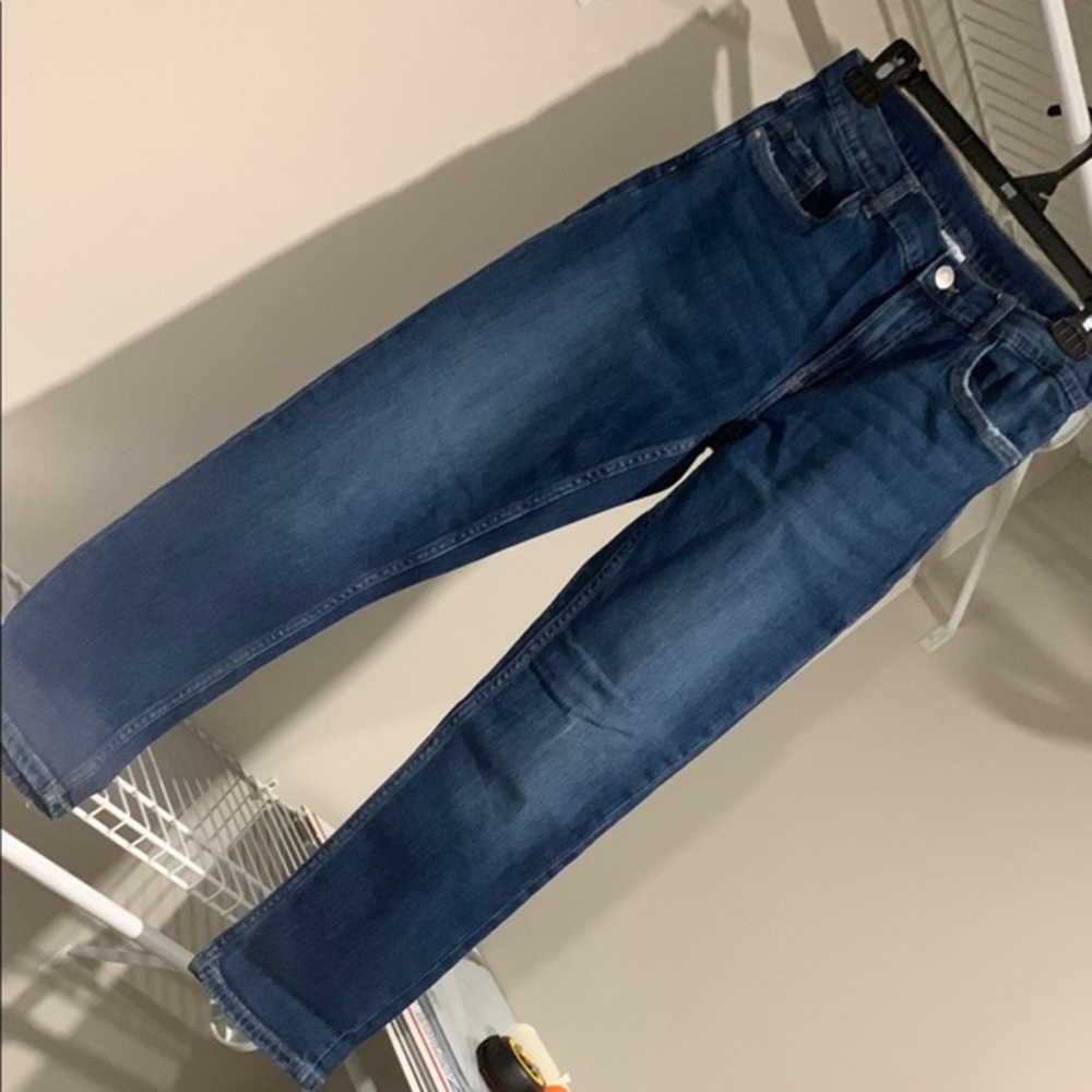 Zara Blue Straight Leg Jeans Classic Denim